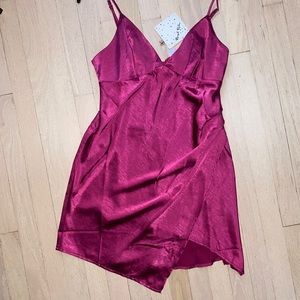 Fusia asymmetrical dress never worn tags attatched